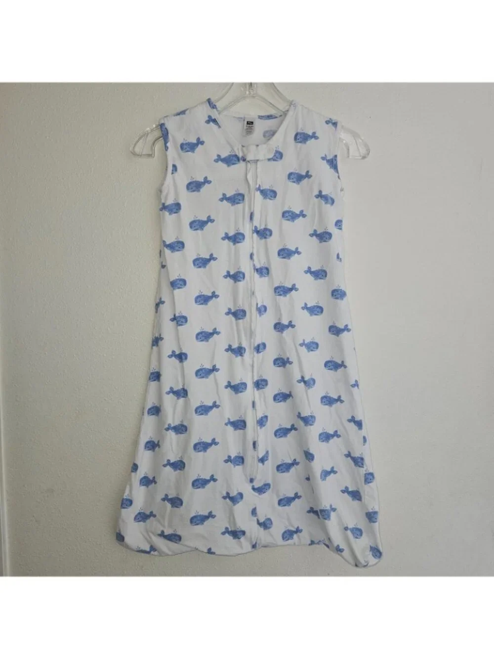 3 Baby Sleep Sack Lot Cotton XL 18-24 Months HB Hudson Baby Blue Whales Flowers